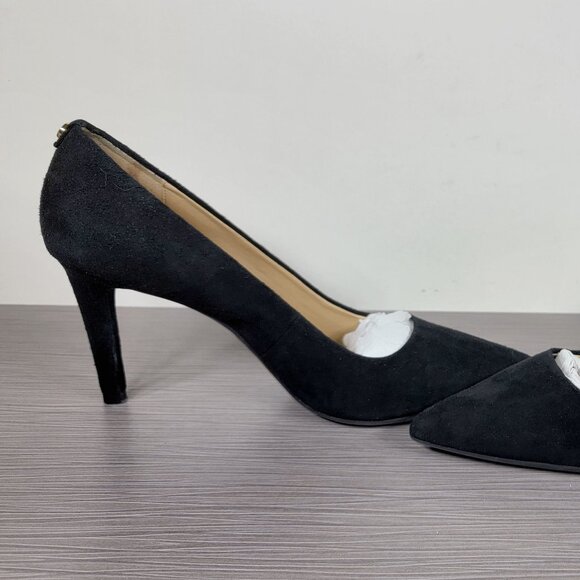 Michael Michael Kors Pointed Toe Flex Pump, Black Suede, Womens Size 8.5 M / 39 - Picture 8 of 12